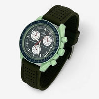 Premium perforated rubber MoonSwatch strap for the Omega x Swatch