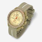 Single-pass premium rubber MoonSwatch strap for the Omega x Swatch