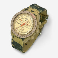 Military rubber MoonSwatch strap for the Omega x Swatch