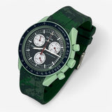 Military rubber MoonSwatch strap for the Omega x Swatch