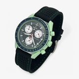 Premium perforated rubber MoonSwatch strap for the Omega x Swatch