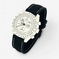 Premium perforated rubber MoonSwatch strap for the Omega x Swatch