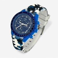 Military rubber MoonSwatch strap for the Omega x Swatch