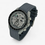 Textured premium rubber MoonSwatch strap for the Omega x Swatch
