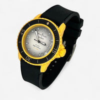 Two-tone rubber Blancpain x Swatch strap for the Scuba Fifty Fathoms