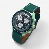 Textured genuine leather MoonSwatch strap for the Omega x Swatch