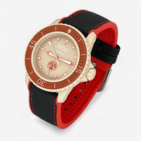Rubber and nylon Blancpain x Swatch strap for the Scuba Fifty Fathoms