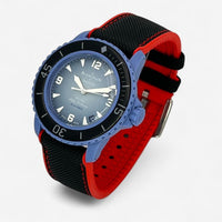 Rubber and nylon Blancpain x Swatch strap for the Scuba Fifty Fathoms
