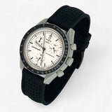 Premium perforated rubber MoonSwatch strap for the Omega x Swatch