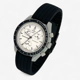 Ribbed rubber MoonSwatch strap for the Omega x Swatch