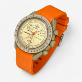 Plain premium rubber MoonSwatch strap for the Omega x Swatch