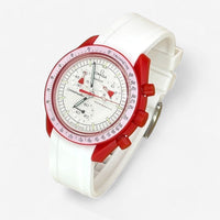 Plain premium rubber MoonSwatch strap for the Omega x Swatch