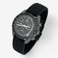 Ribbed rubber MoonSwatch strap for the Omega x Swatch