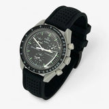 Premium perforated rubber MoonSwatch strap for the Omega x Swatch