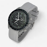 Plain premium rubber MoonSwatch strap for the Omega x Swatch