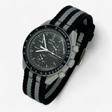 Smooth NATO MoonSwatch strap for the Omega x Swatch