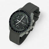 Plain premium rubber MoonSwatch strap for the Omega x Swatch