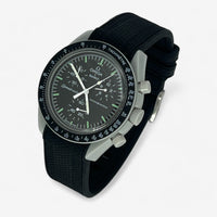 Textured premium rubber MoonSwatch strap for the Omega x Swatch