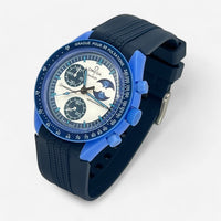 MoonSwatch strap for the Super Blue Moonphase