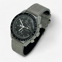 Light genuine leather MoonSwatch strap for the Omega x Swatch