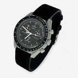 Light genuine leather MoonSwatch strap for the Omega x Swatch