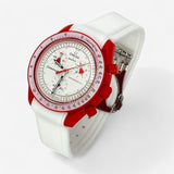 Premium quick-release rubber MoonSwatch strap for the Omega x Swatch