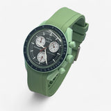 Plain premium rubber MoonSwatch strap for the Omega x Swatch