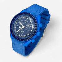 Textured premium rubber MoonSwatch strap for the Omega x Swatch