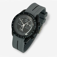 Single-pass premium rubber MoonSwatch strap for the Omega x Swatch