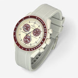 Plain premium rubber MoonSwatch strap for the Omega x Swatch