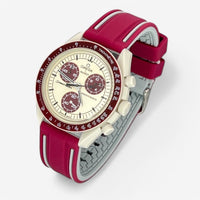 Two-band rubber MoonSwatch strap for the Omega x Swatch
