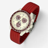Ribbed rubber MoonSwatch strap for the Omega x Swatch