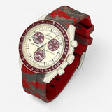 Military rubber MoonSwatch strap for the Omega x Swatch