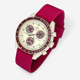 Textured premium rubber MoonSwatch strap for the Omega x Swatch