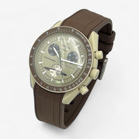 Textured premium rubber MoonSwatch strap for the Omega x Swatch