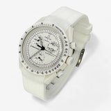 Textured premium rubber MoonSwatch strap for the Omega x Swatch