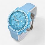 Premium quick-release rubber MoonSwatch strap for the Omega x Swatch