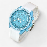 Plain premium rubber MoonSwatch strap for the Omega x Swatch