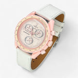Textured genuine leather MoonSwatch strap for the Omega x Swatch