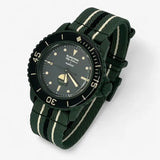 Blancpain x Swatch strap for the Scuba Fifty Fathoms Green Abyss
