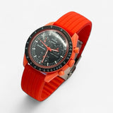 MoonSwatch strap for the Mission on Earth Lava