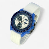 Ribbed rubber MoonSwatch strap for the Omega x Swatch