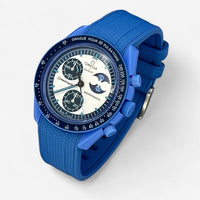 MoonSwatch strap for the Super Blue Moonphase
