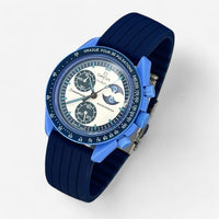 Ribbed rubber MoonSwatch strap for the Omega x Swatch