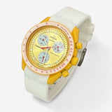 Textured premium rubber MoonSwatch strap for the Omega x Swatch