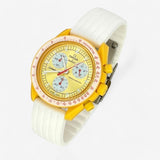 Ribbed rubber MoonSwatch strap for the Omega x Swatch
