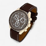 Textured genuine leather MoonSwatch strap for the Omega x Swatch
