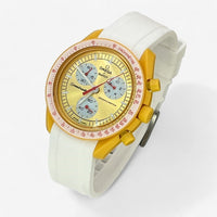 Plain premium rubber MoonSwatch strap for the Omega x Swatch