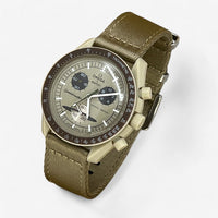 Smooth NATO MoonSwatch strap for the Omega x Swatch