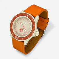 Textured genuine leather Blancpain x Swatch strap for the Scuba Fifty Fathoms